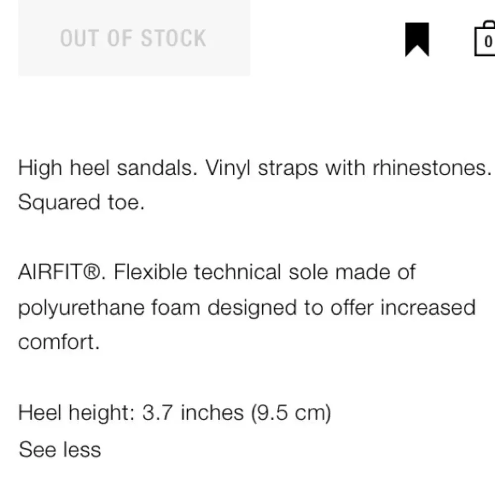 Zara Vinyl Pink Rhinestone Squared Toe High Heels Dress Sandals Shoes Size 8 - Picture 9 of 13